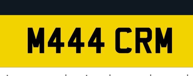 Private registration for sale 