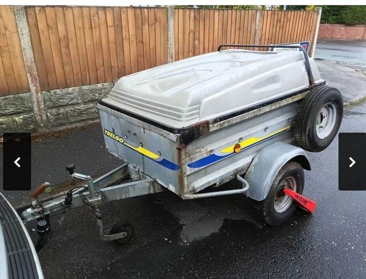 A TRELGO TIPPING GARDEN / CAMPING TRAILER.