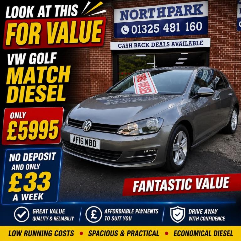 2016 Volkswagen Golf 1.6 TDI 110 Match Edition 5dr HATCHBACK Diesel Manual