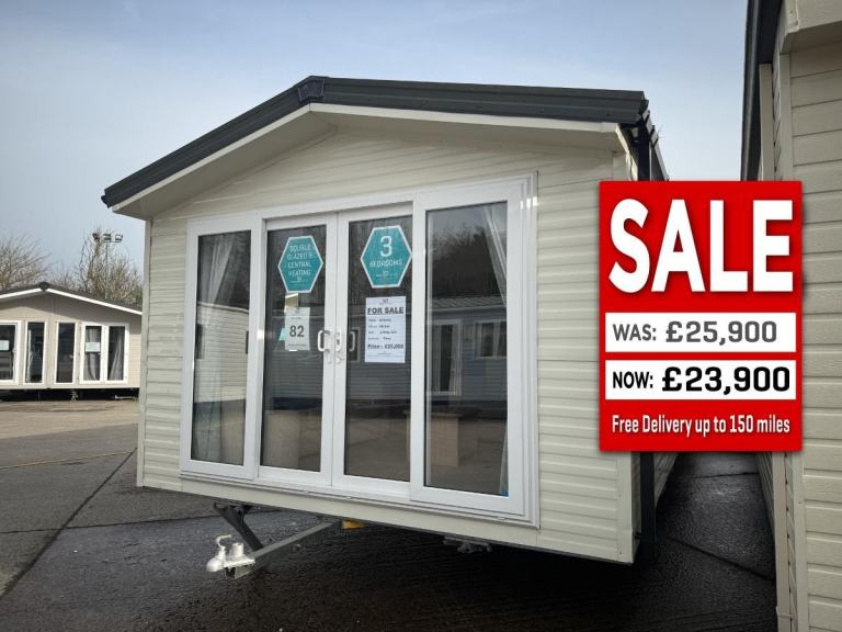 3 Bed 2022 Static Caravan -DG, CH, Patio Doors - Offsite for Own Land / Farms