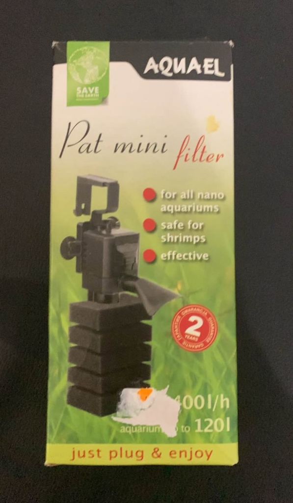 Aquarium Fish Tank FILTER Aquael Pat Mini Filter 400L/h Fish Tank 120L
