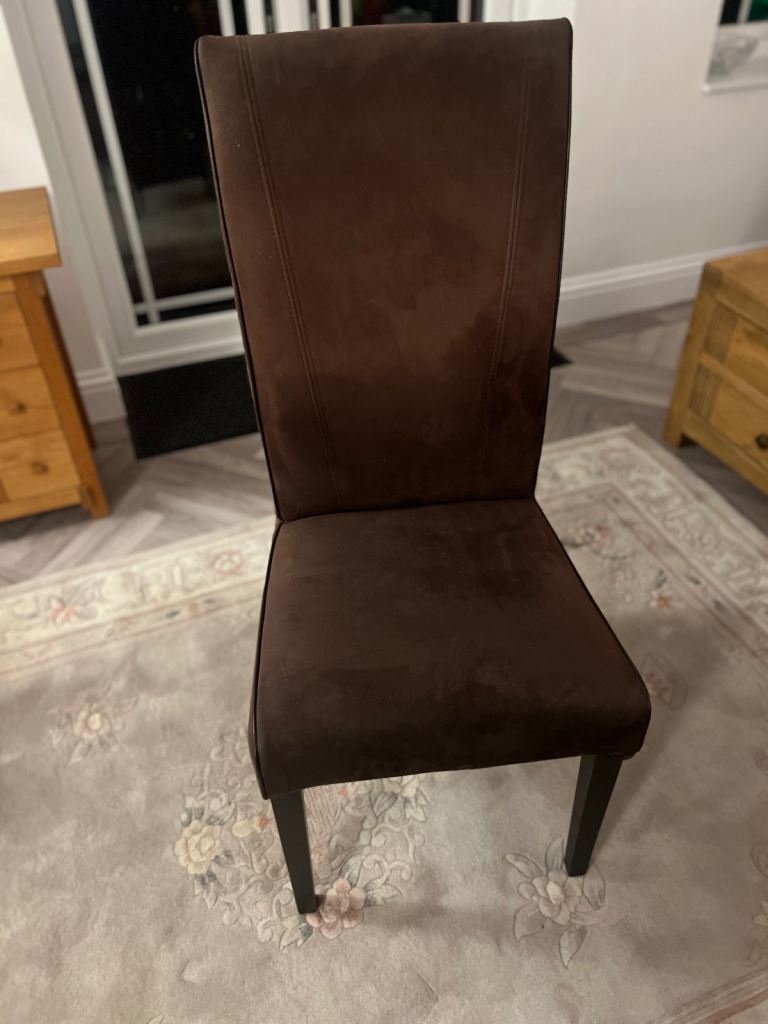 Do you need extra chairs for ChristmasI have 4 solid Suede high backed Dinning Room chairs for sale