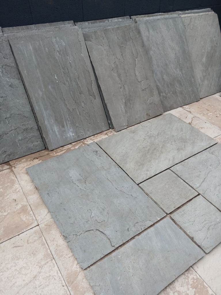 New Paving Slabs for Patio – Unused Tiles, Ready to Lay