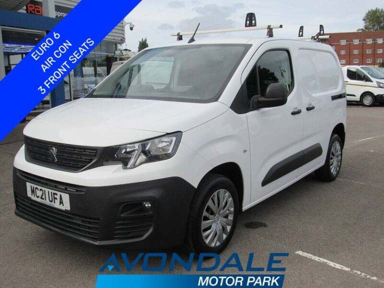 Peugeot Partner BlueHDi 1000 Professional Euro 6 Low Mileage White Van Panel Van Diesel Manual