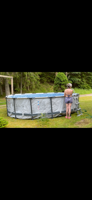 Large over ground pool - possible to store away
