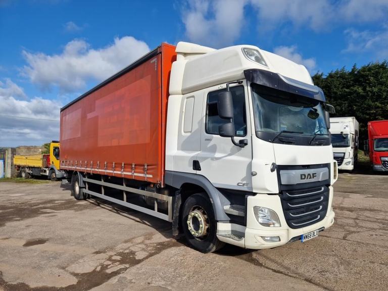 Daf CF 260, 2019, 30ft Curtainsider Truck, High Sleeper, 658000 Kms, Jan 27 MOT