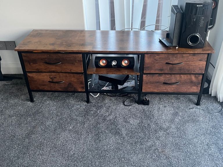 Black and wood furniture