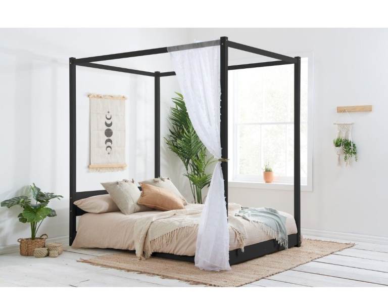 Four poster double bed frame-£100