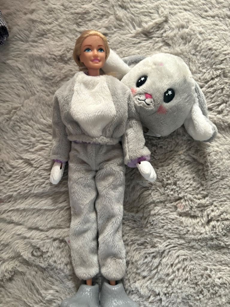 Barbie Doll with Cute Bunny Outfit