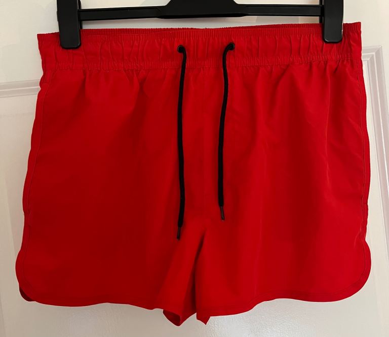 H&M Red Swim Shorts Men’s Medium
