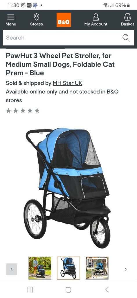 Pawhut pet stroller