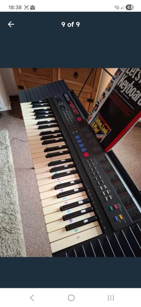 Vintage Yamaha Electric Keyboard 1989