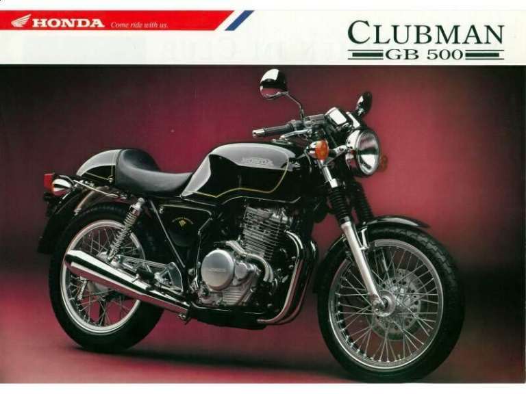 Honda, 1993, 499 (cc). gb500tt