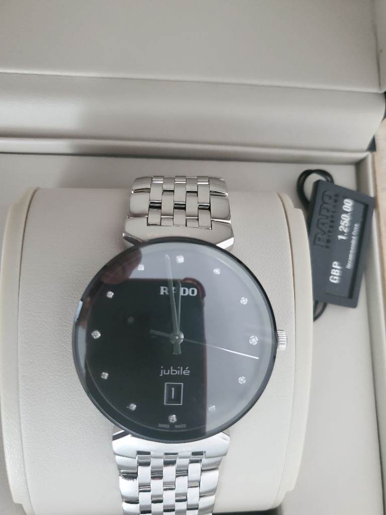 RADO Florence 38mm Black Dial, Diamond Set Mens watch, R48912733