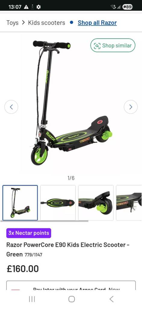 Razor powercore electric scooter