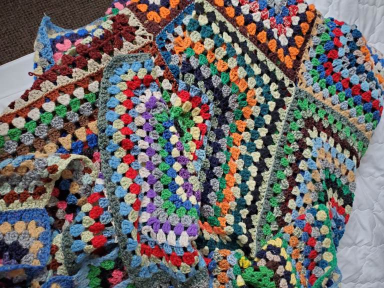image for Large Crocheted Blanket