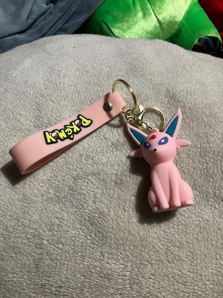 Pokemon Espeon Keychain - Pink, As Good As New