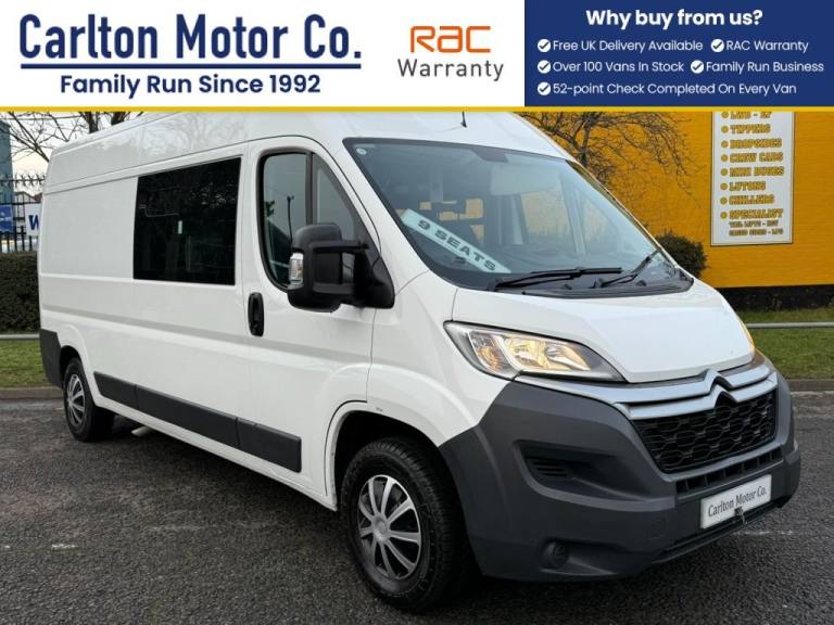 2017 Citroen Relay ENTERPRISE L3 H2 2.0 130PS 9 SEATER WINDOW CREW VAN  MINIBUS Diesel Manual