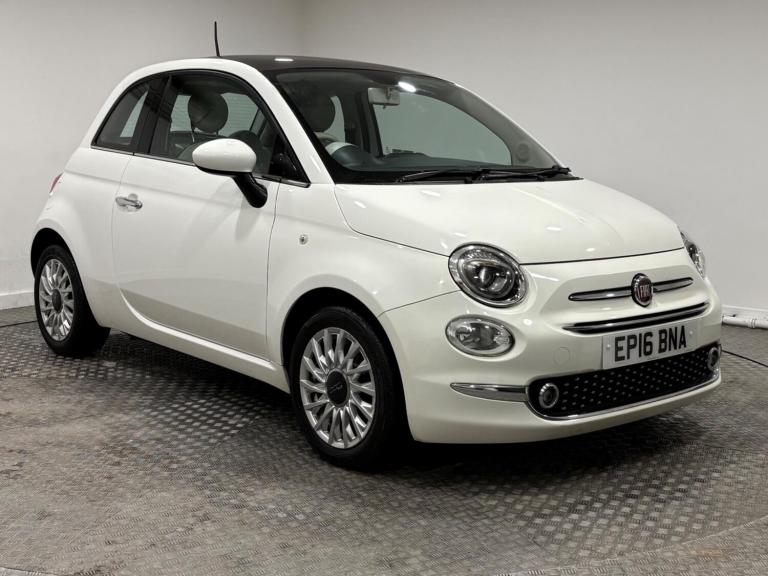 2016 Fiat 500 1.2 Lounge Euro 6 (s/s) 3dr HATCHBACK Petrol Manual