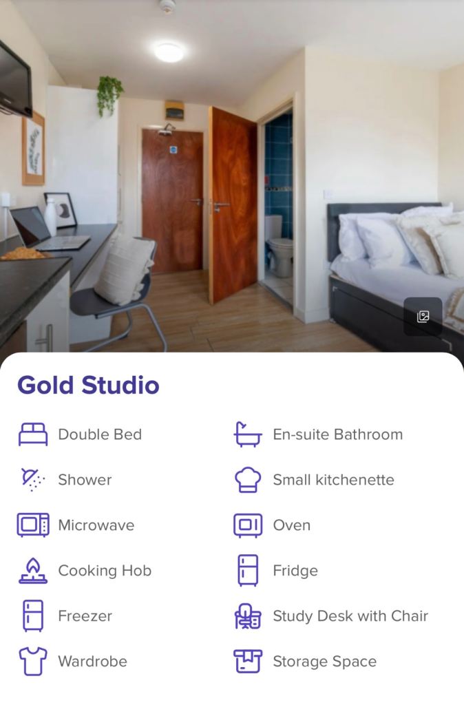 STUDENT STUDIO ACCOM IN NOTTINGHAM