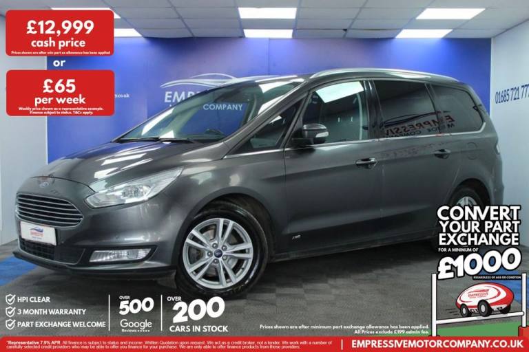 2018 18 FORD GALAXY 2.0 TDCI TITANIUM MPV 5DR DIESEL MANUAL EURO 6 (S/S) (150 PS