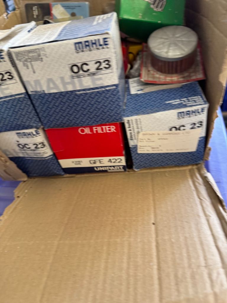 Various car parts includes MG & Ford Escort