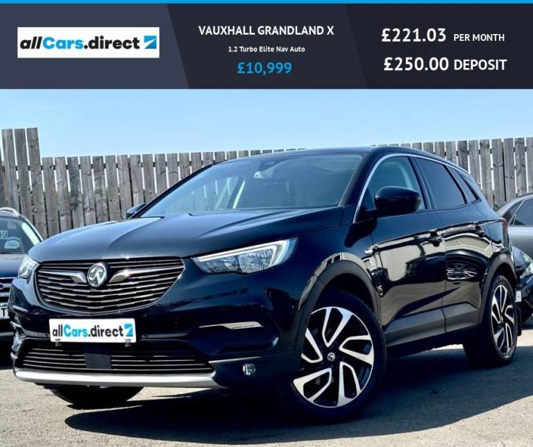 2019 Vauxhall Grandland X 1.2 Turbo Elite Nav 5dr Auto [8 Speed] HATCHBACK PETROL Automatic