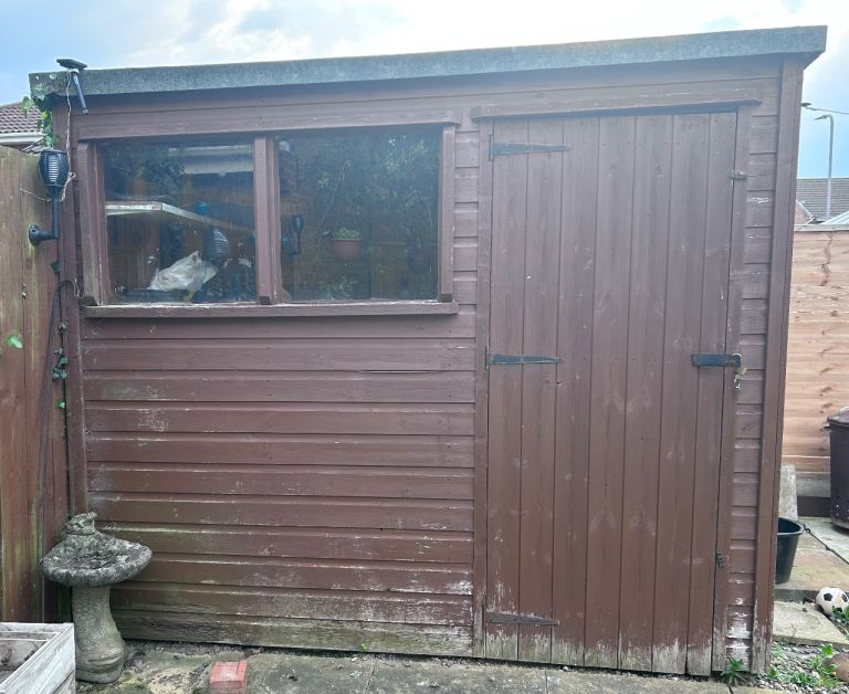 8ft x 7ft garden shed 