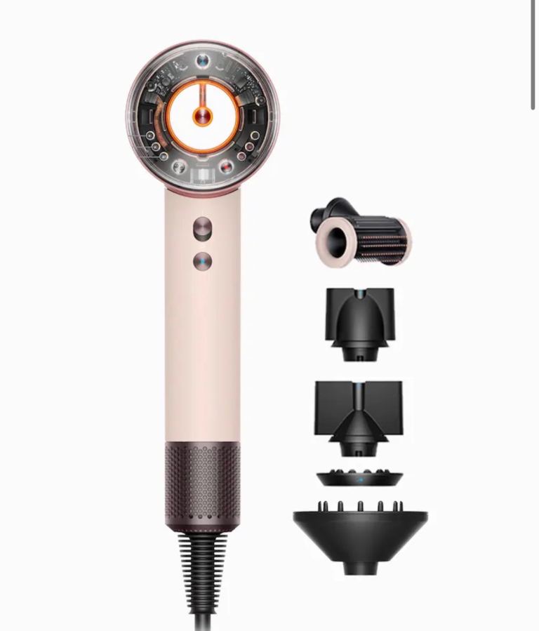Dyson Supersonic Hair Dryer with Attachments – Pink, As Good As New