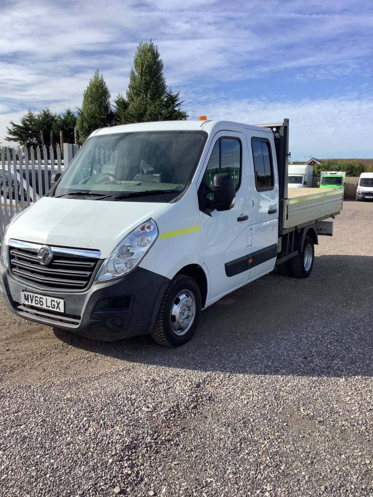 2016 Vauxhall Movano 2.3 CDTI H1 Crew Cab /double cab Dropside 125ps CHASSIS CAB Diesel Manual