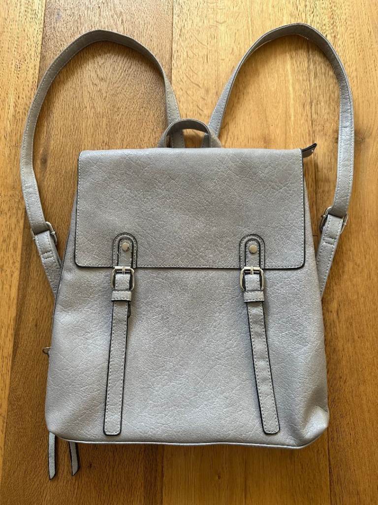 Ladies grey backpack