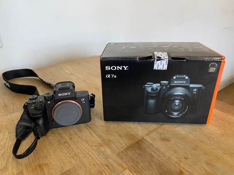 Sony A7 III Full-Frame Mirrorless Camera Body. Shutter count 1910, includes box