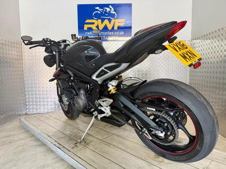 TRIUMPH STREET TRIPLE RS 765, 2018, ONLY 1 OWNER & 911 MILES!! FSH, SUPERB COND