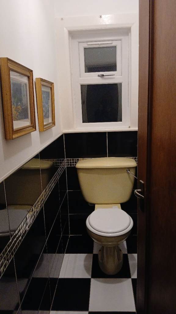 Vintage bathroom suite yellow