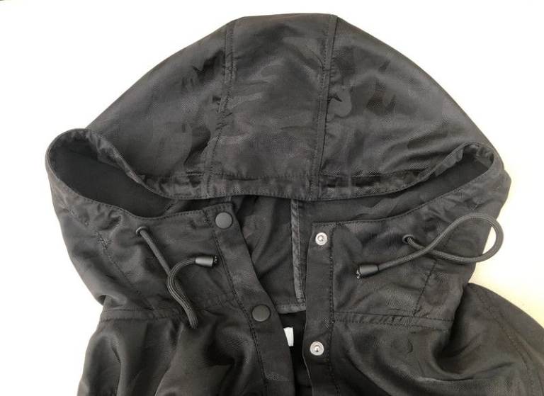 H&M lightweight, black, hooded jacket EUR XS/ 6