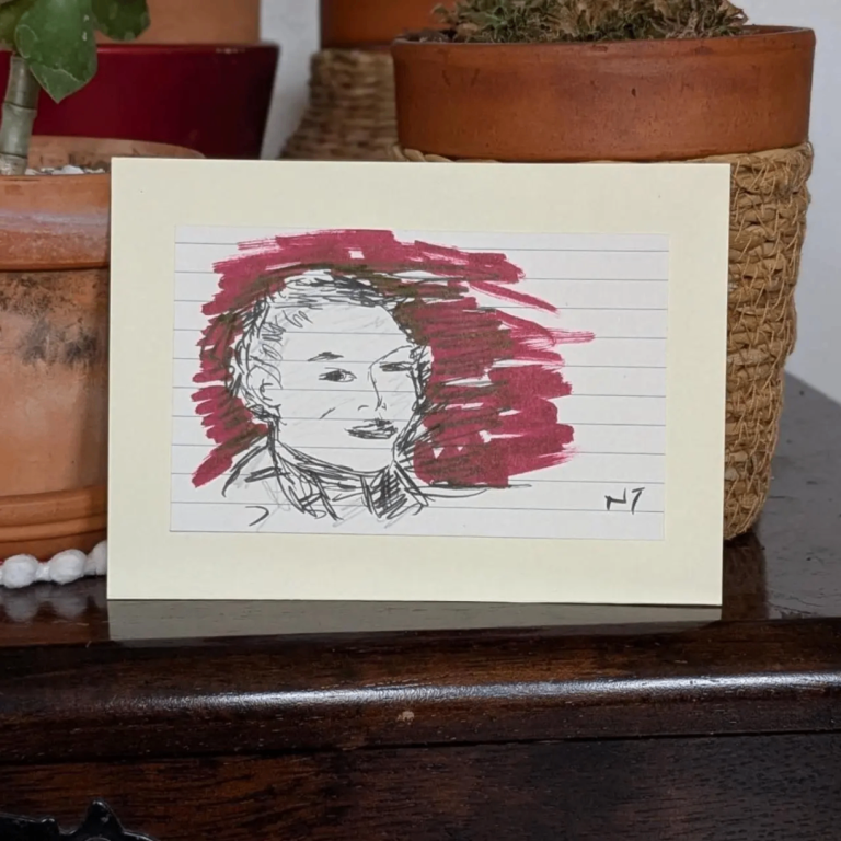 Original Art Sketch On Paper 'Portrait Of A Child'  