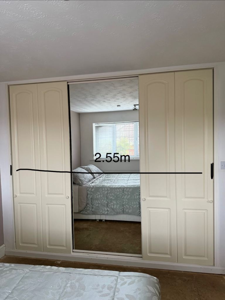 Fitted wardrobe with sliding doors