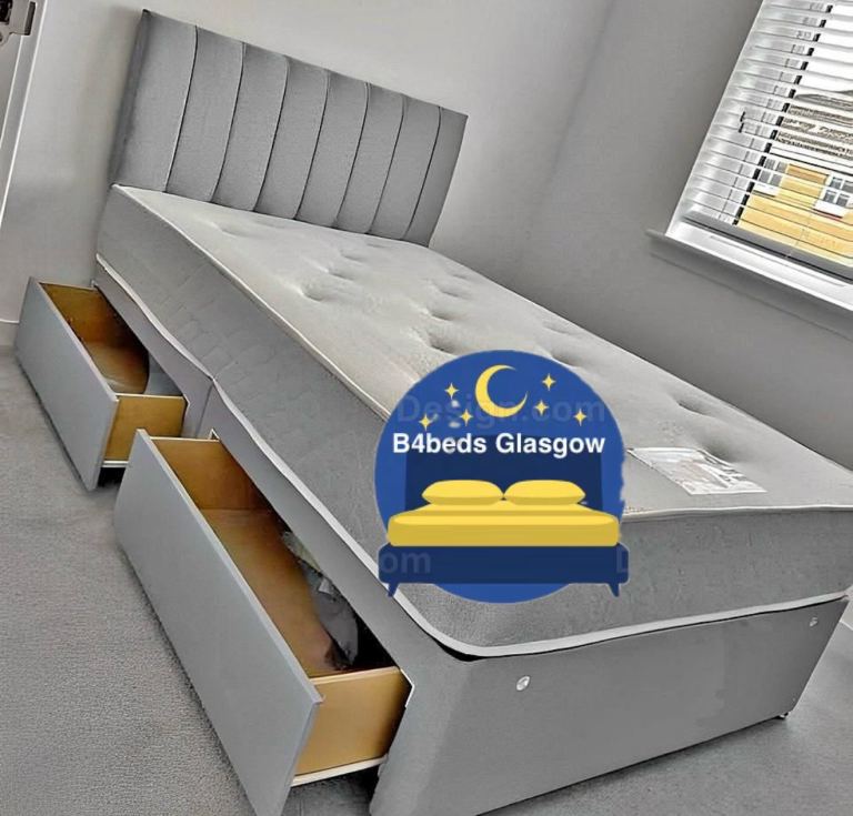 Single double bed small double divan beds kingsize super king size bed mattress headboard brand new 
