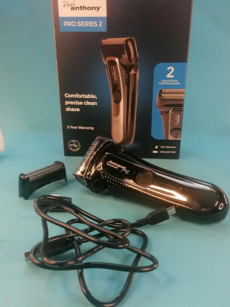 Paul Anthony Pro Series 2. H5020 Men's Cordless Foil Shaver with trimmer Black/ Gun Metal. 