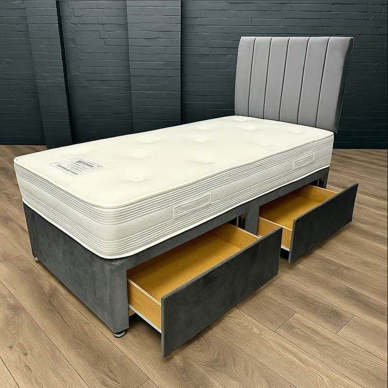🌸 Calm Sleep Setup Single Divan Bed 🛋️ Storage Optional | Cash on Delivery | 17% Off **