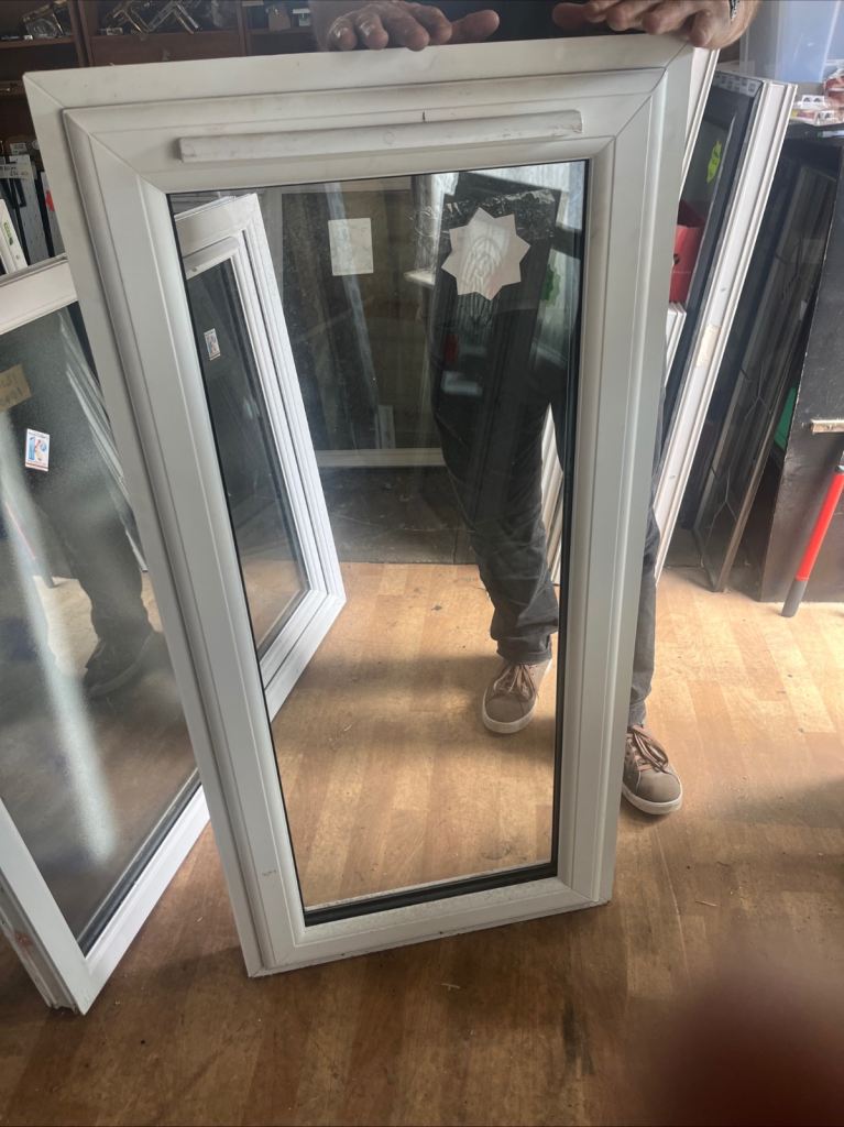 White upvc window  630mm 1300mm