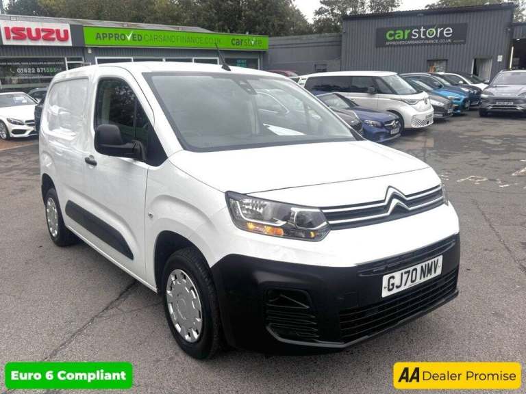 2020 Citroen Berlingo White 1.5 BlueHDi Euro 6 panel van, 83,121 miles, ULEZ compliant, 5-Speed m...