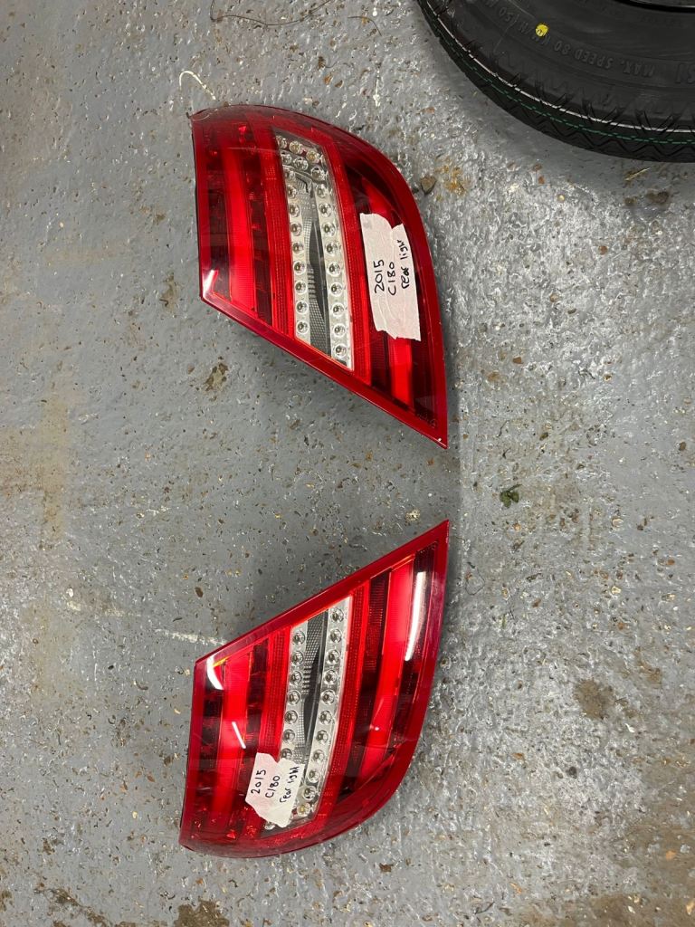 Mercedes Benz Rear Lights Removed from Mercedes C180 2015