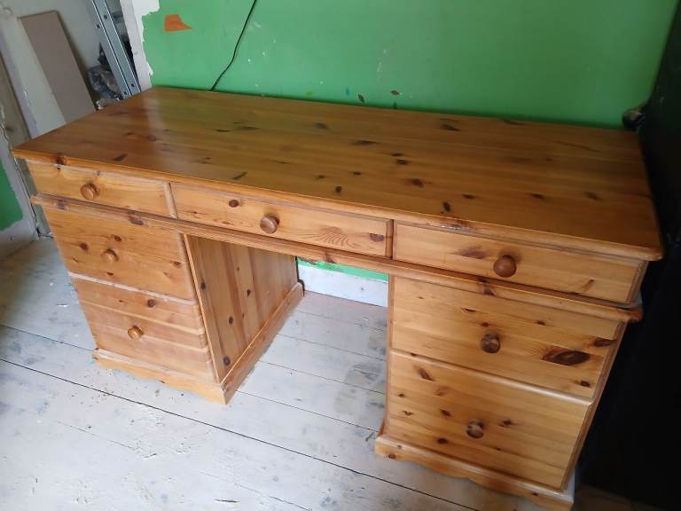 Solid pine desk
