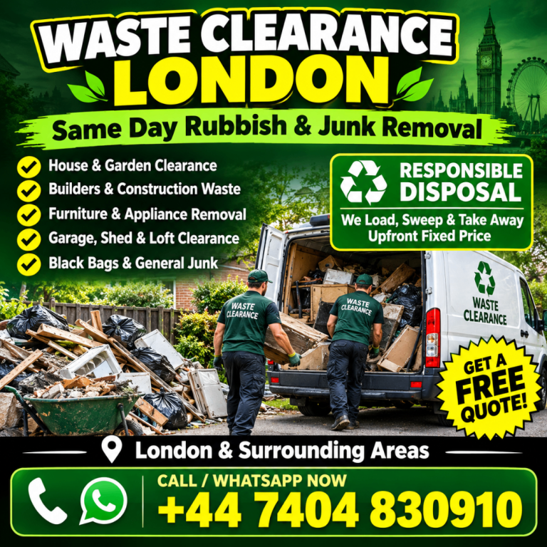 Waste Clearance London | Same Day Rubbish Removal | House, Garden & Builders Waste | Free Quote