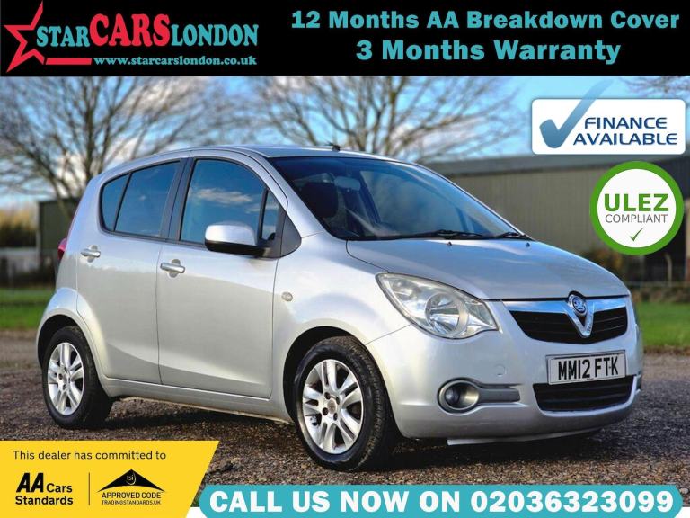 2012 Vauxhall Agila 1.2 VVT SE Auto Euro 5 5dr HATCHBACK Petrol Automatic
