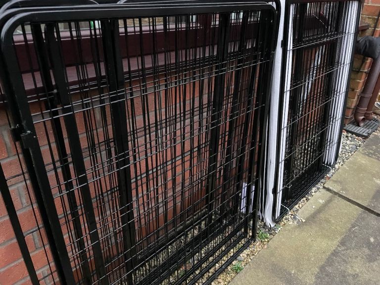 Yaheetech Heavy Duty Dog Playpen, 12 Panel 100cm Dog Fence Pet Exercise Pen for Large/Medium pets