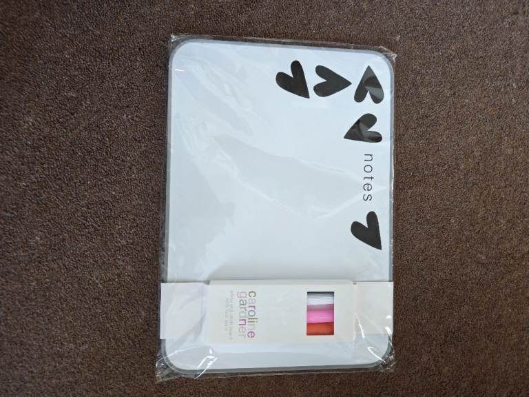 New reversible black/white board. 