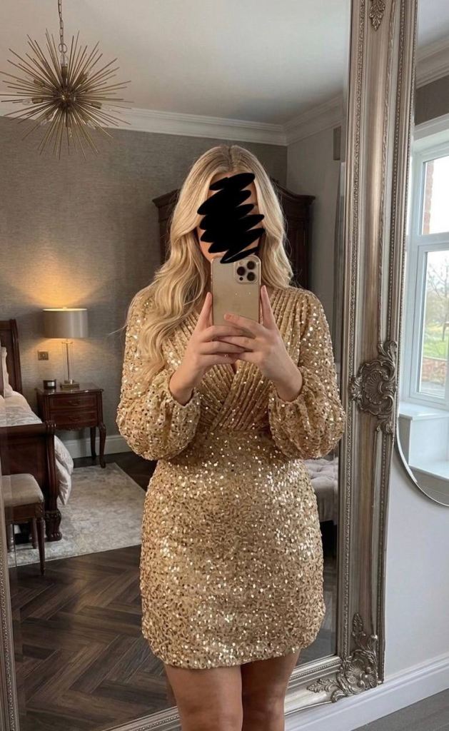 Brand new Oh Polly sequin dress Size L