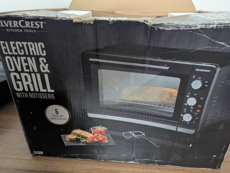 SilverCrest 1500W Electric Oven and Grill with Rotisserie 
